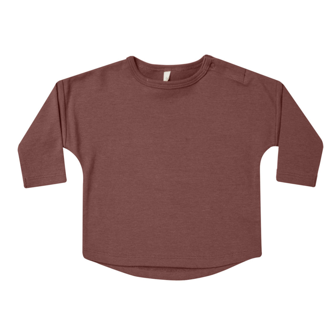 Quincy Mae long sleeve tee plum