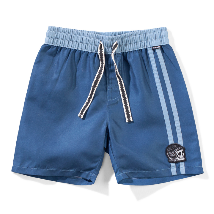 Munster Kids - Blaze Board Shorts in Denim Blue