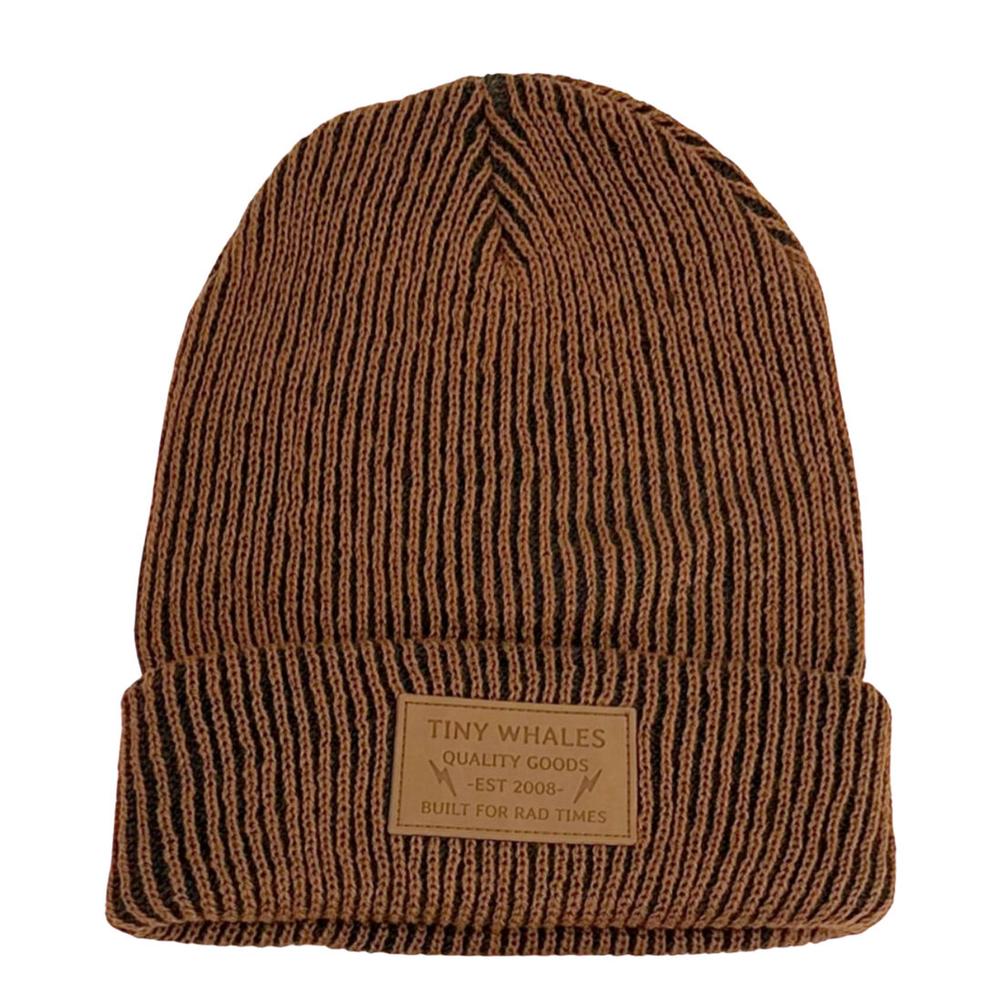 Tiny Whales - Ponderosa Beanie in Rust (1-3yrs)