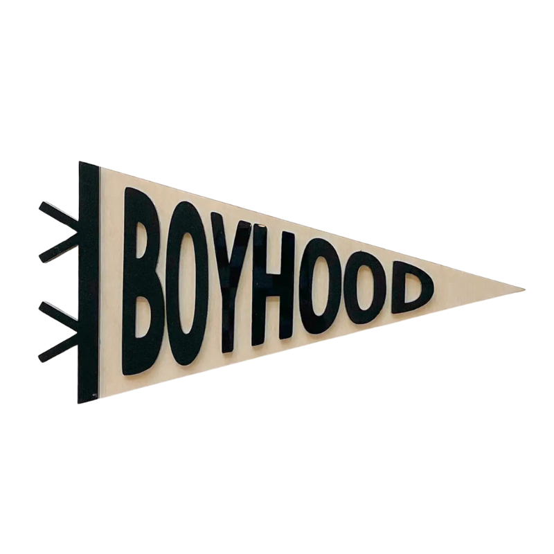 97 Design Co - Wood Boyhood Pennant Sign