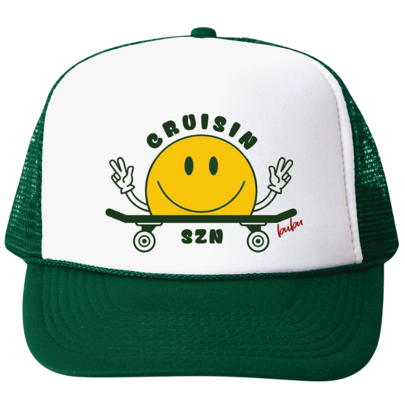 Bubu - Baby/Toddler/Kids Trucker Hats - Lake Life in Green – Roman & Leo