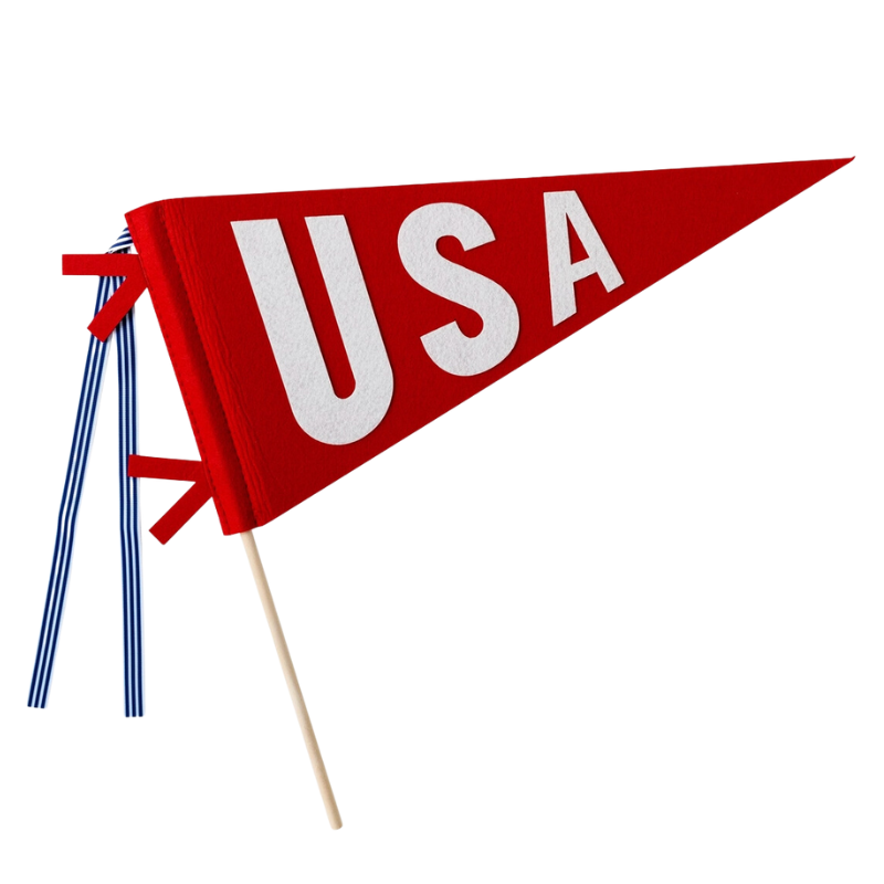USA felt banner pennant