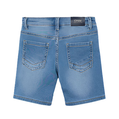 Mayoral - Soft Denim Shorts in Medium Blue (3, 6, 8)