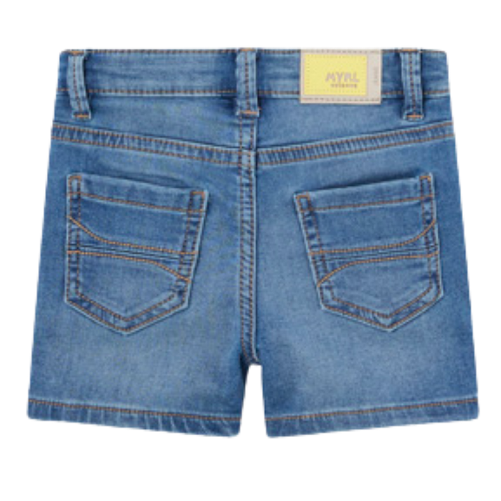 Mayoral - Baby Soft Denim Shorts in Medium Blue