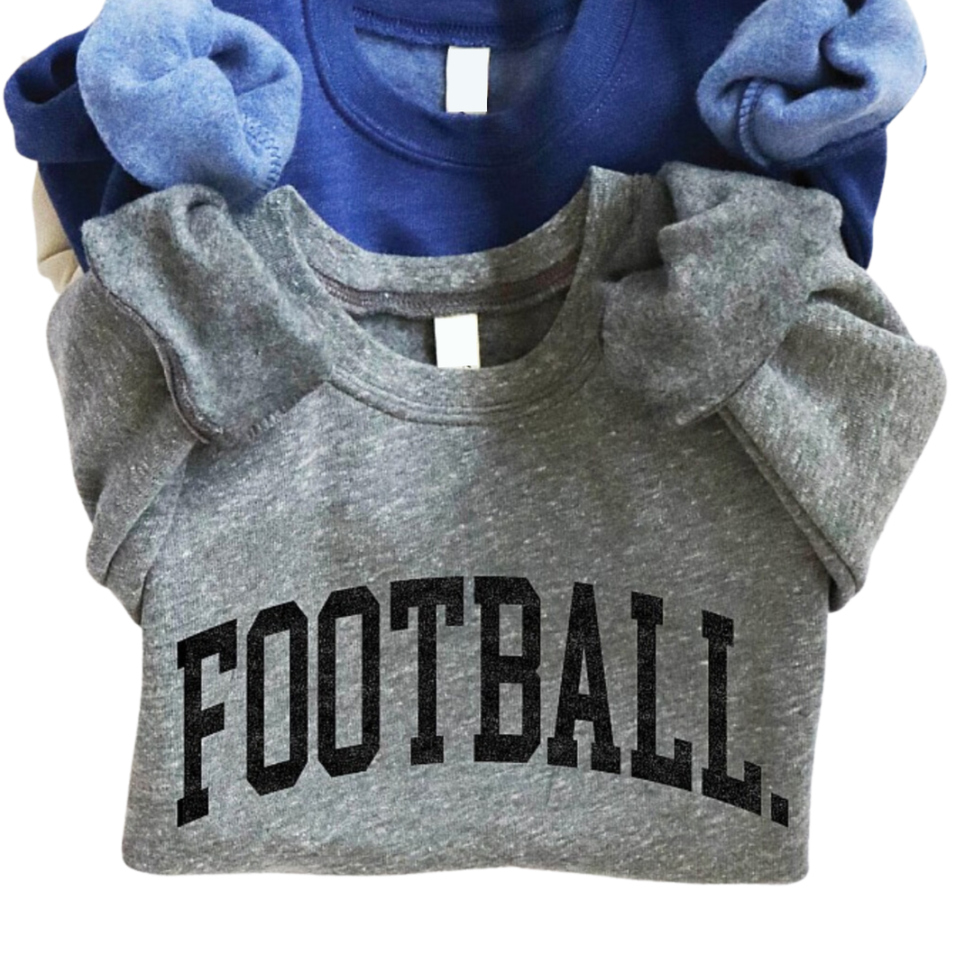 toddler football sweatshirt grey