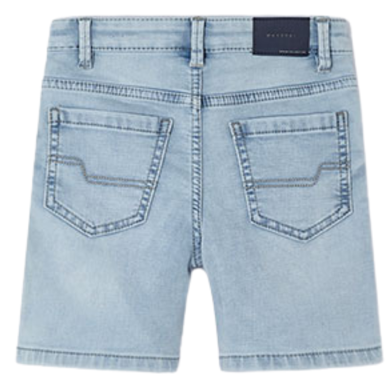 Mayoral - Soft Denim Shorts in Light Blue