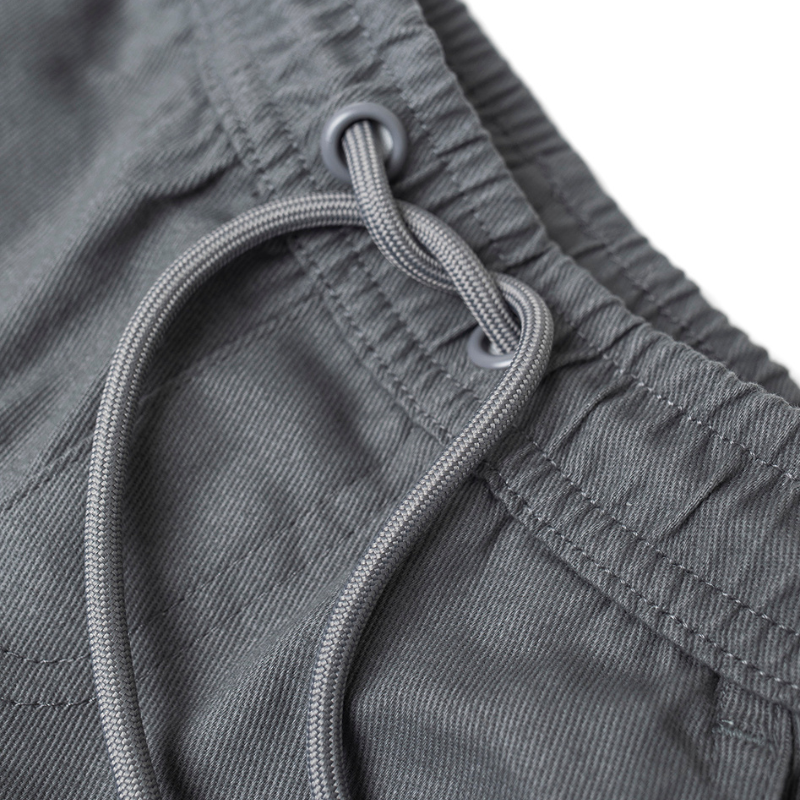 Little Bipsy - Cotton Twill Shorts in Charcoal (4/5)