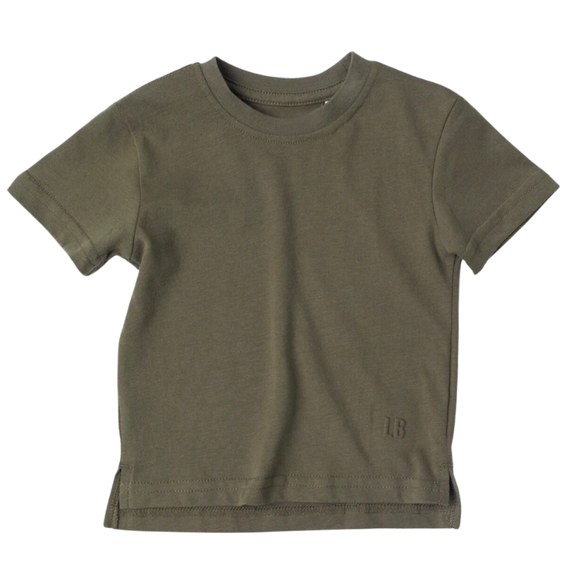 Little Bipsy - Elevated Tee in Dark Moss (7 and 8)