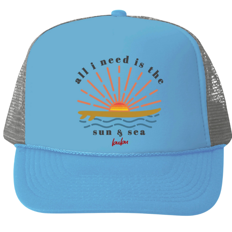 Bubu - Baby/Toddler/Kids Trucker Hats - Sun & Sea in Blue