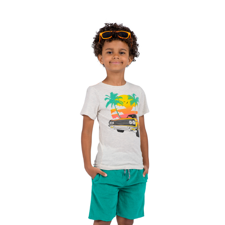 Appaman - Boys Terry Cloth Camp Shorts in Emerald