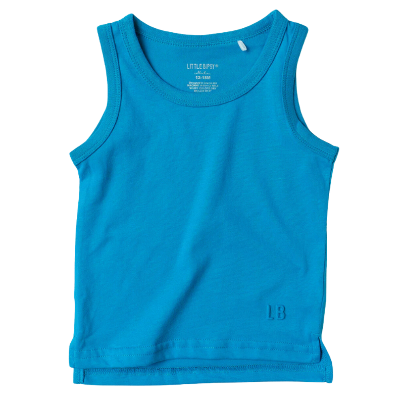 Little Bipsy - Elevated Tank Top in Electric Blue (4/5 and 8)