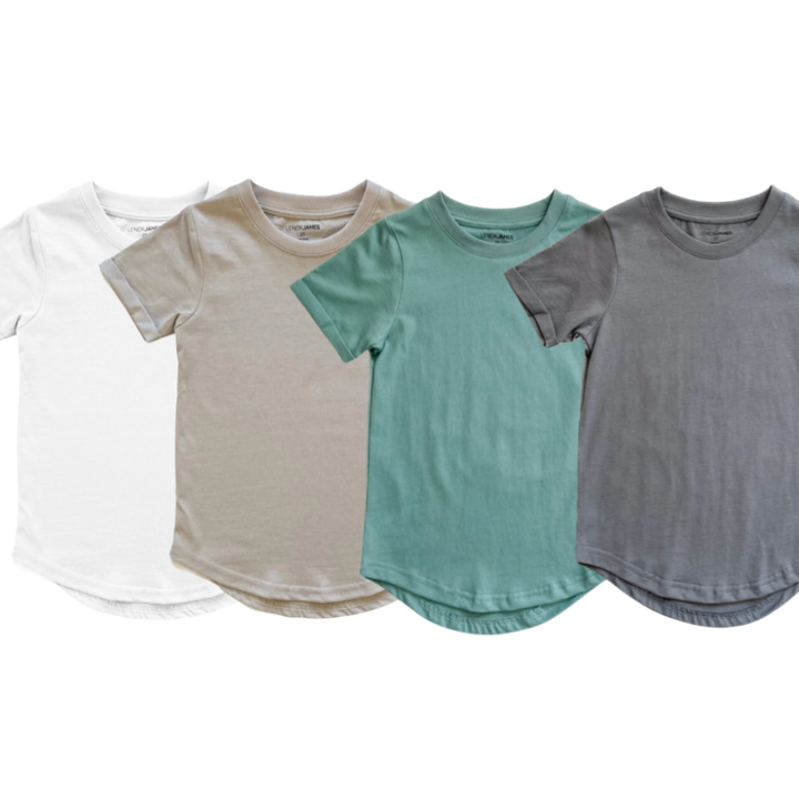 Lenox James - Basic Tee in White (12-18mo, 5T)