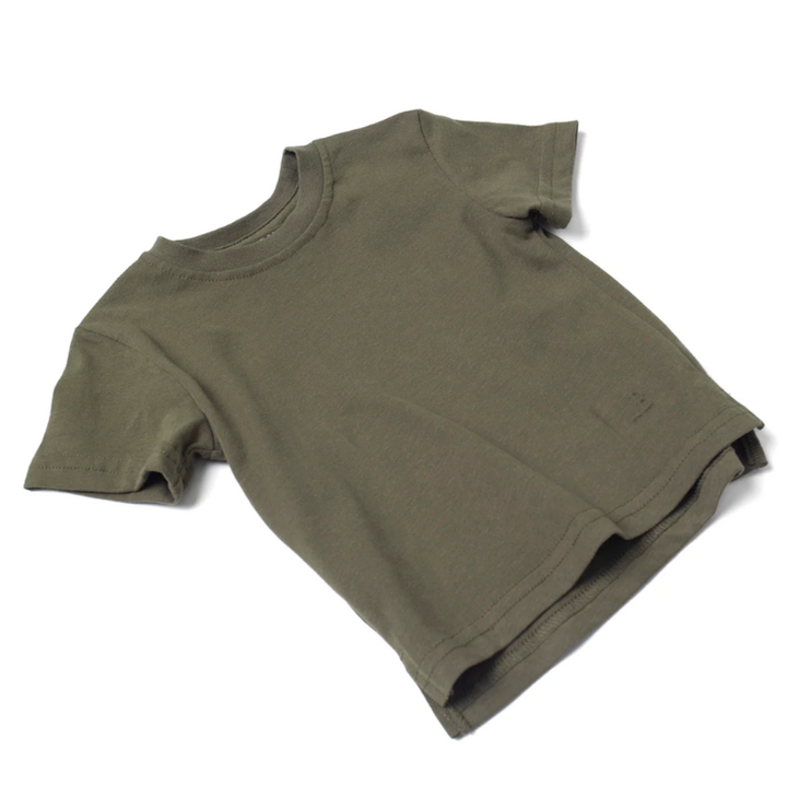 Little Bipsy - Elevated Tee in Dark Moss (7 and 8)