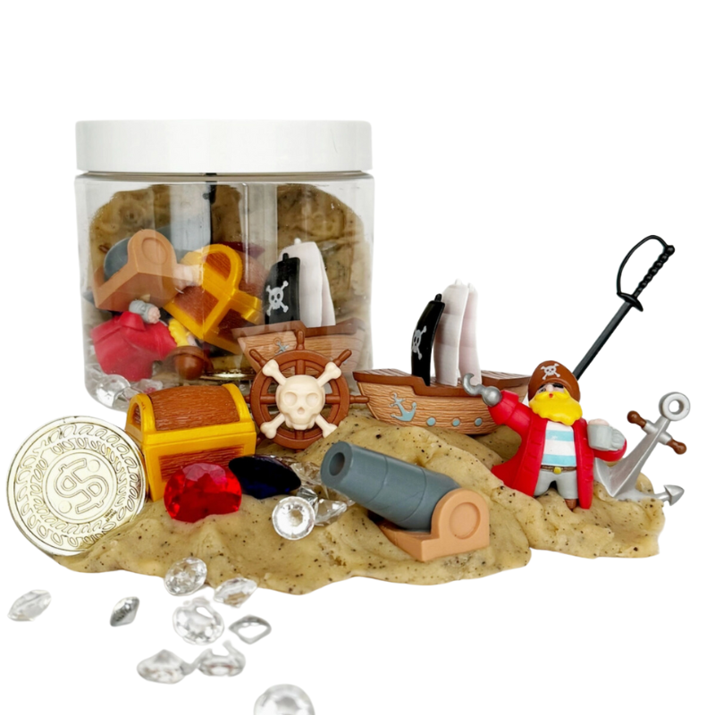 KidDoughs - Pirate Treasure (Coconut Sands) Dough-to-Go Kit