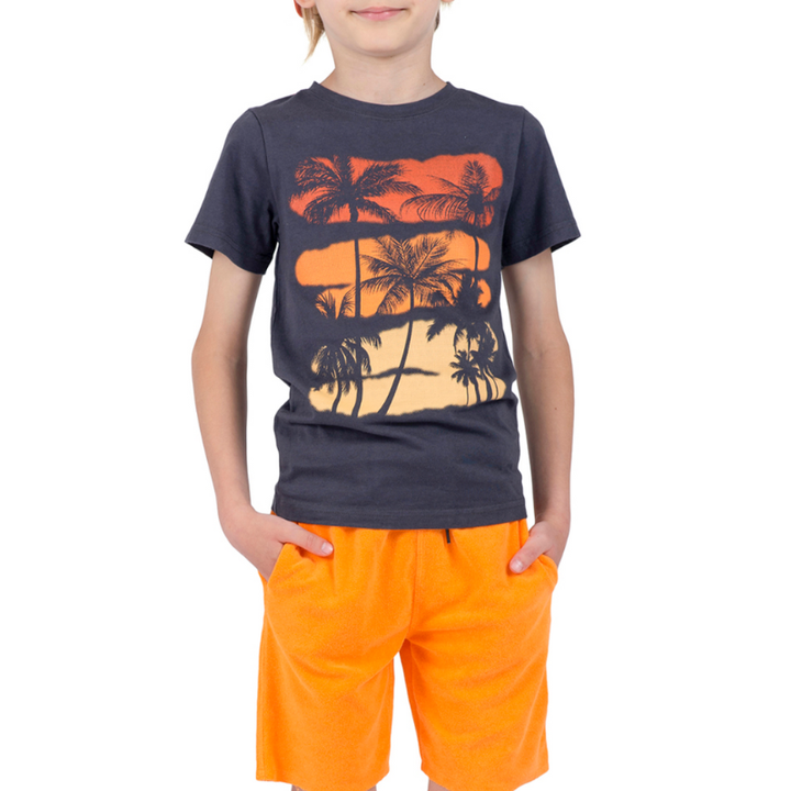 Appaman - Boys Terry Cloth Camp Shorts in Tangerine