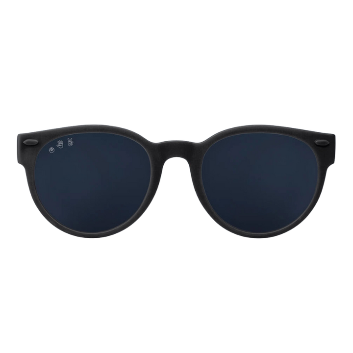 Roshambo - Classic Round Sunglasses in Black