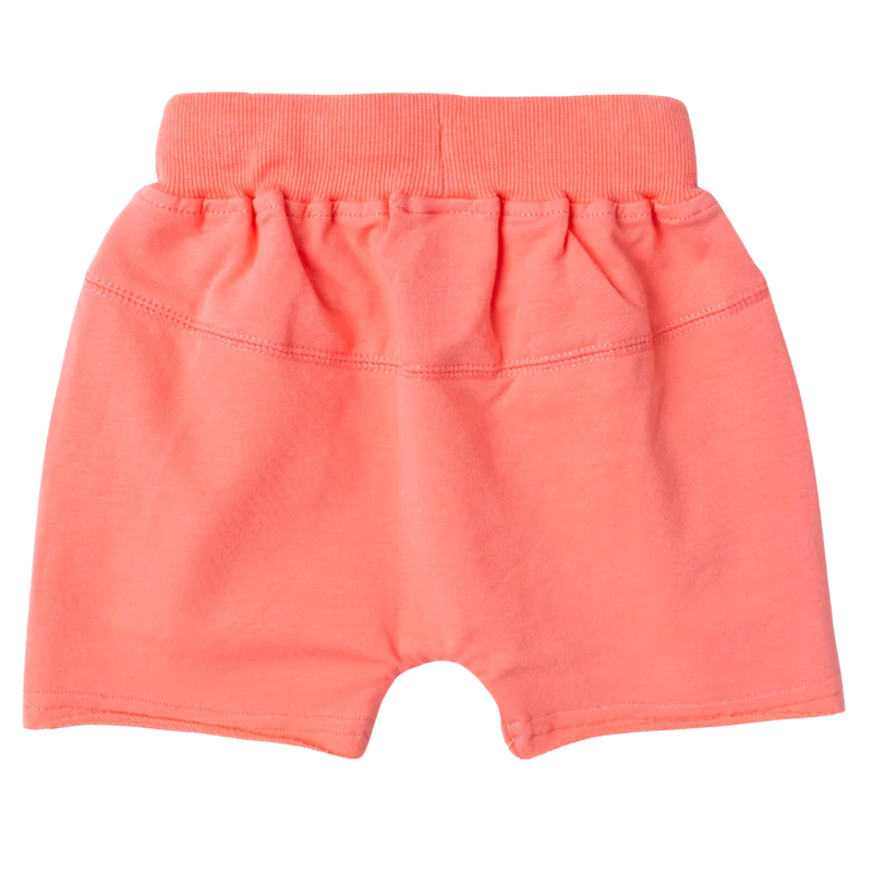 Little Bipsy - Raw Edge Harem Shorts in Electric Pink