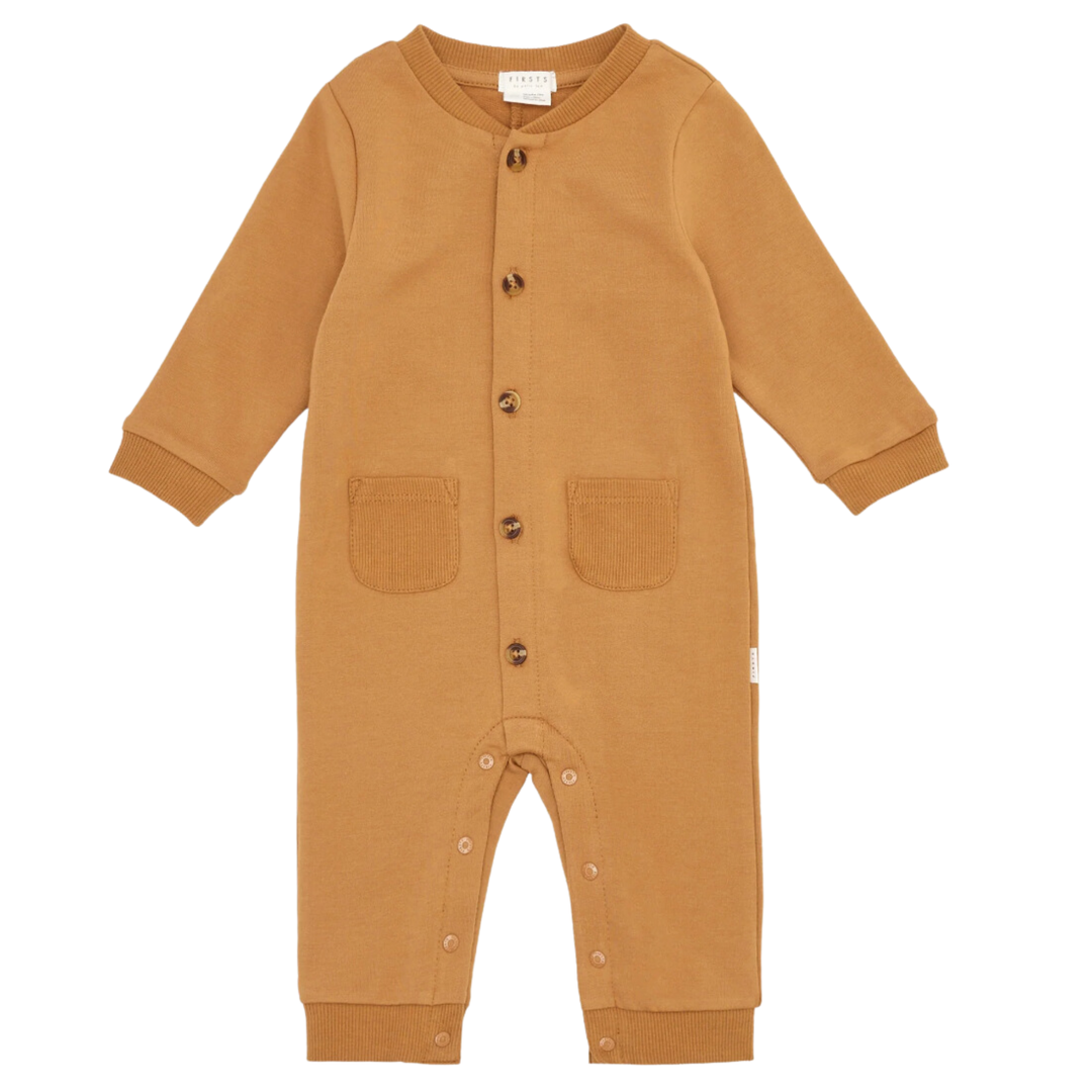 petit lem cozy playsuit in amber