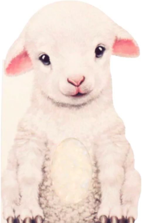 Furry Lamb board book easter basket