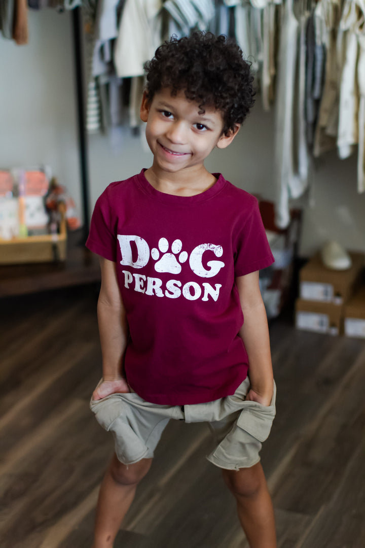 Dog Person kids tee