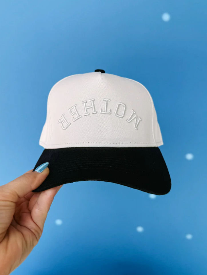 Etta & East upside down mother hat cream black