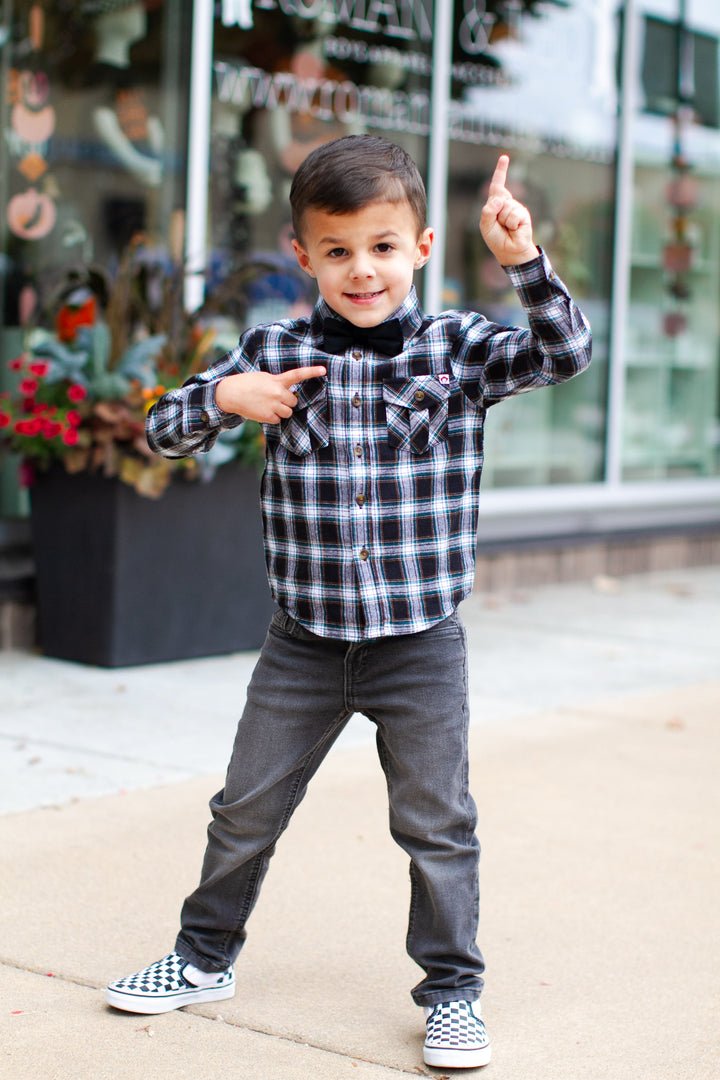 Mayoral - Boys Soft Denim Slim Jeans in Dark Grey
