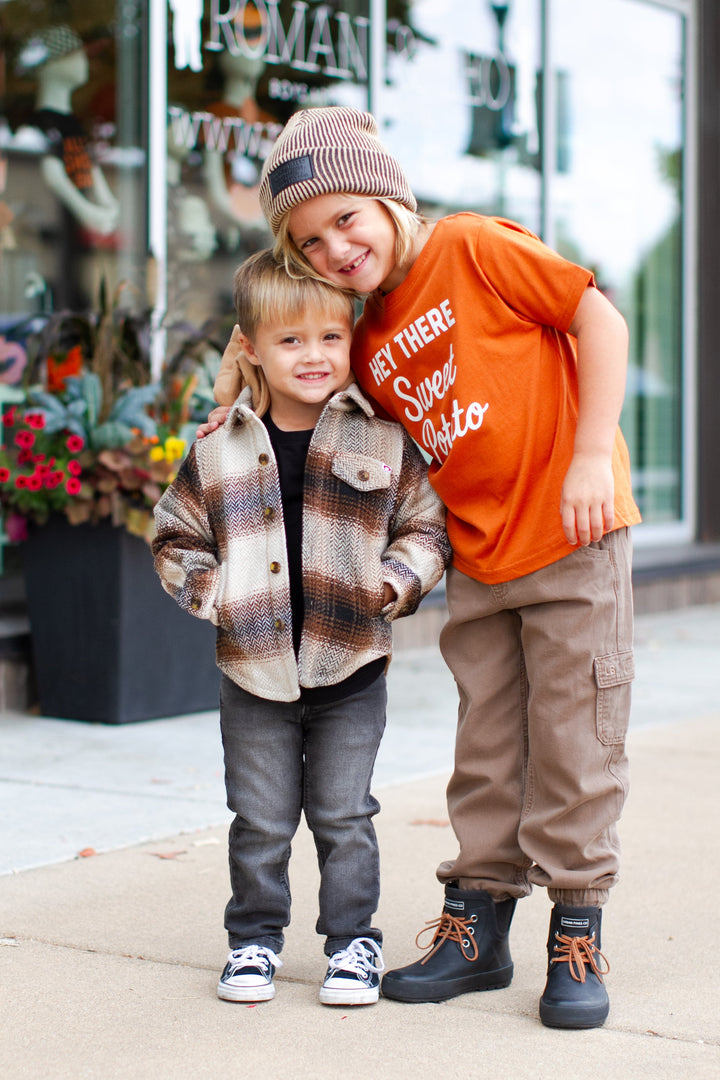 The Wishing Elephant - Hey There Sweet Potato Tee in Paprika