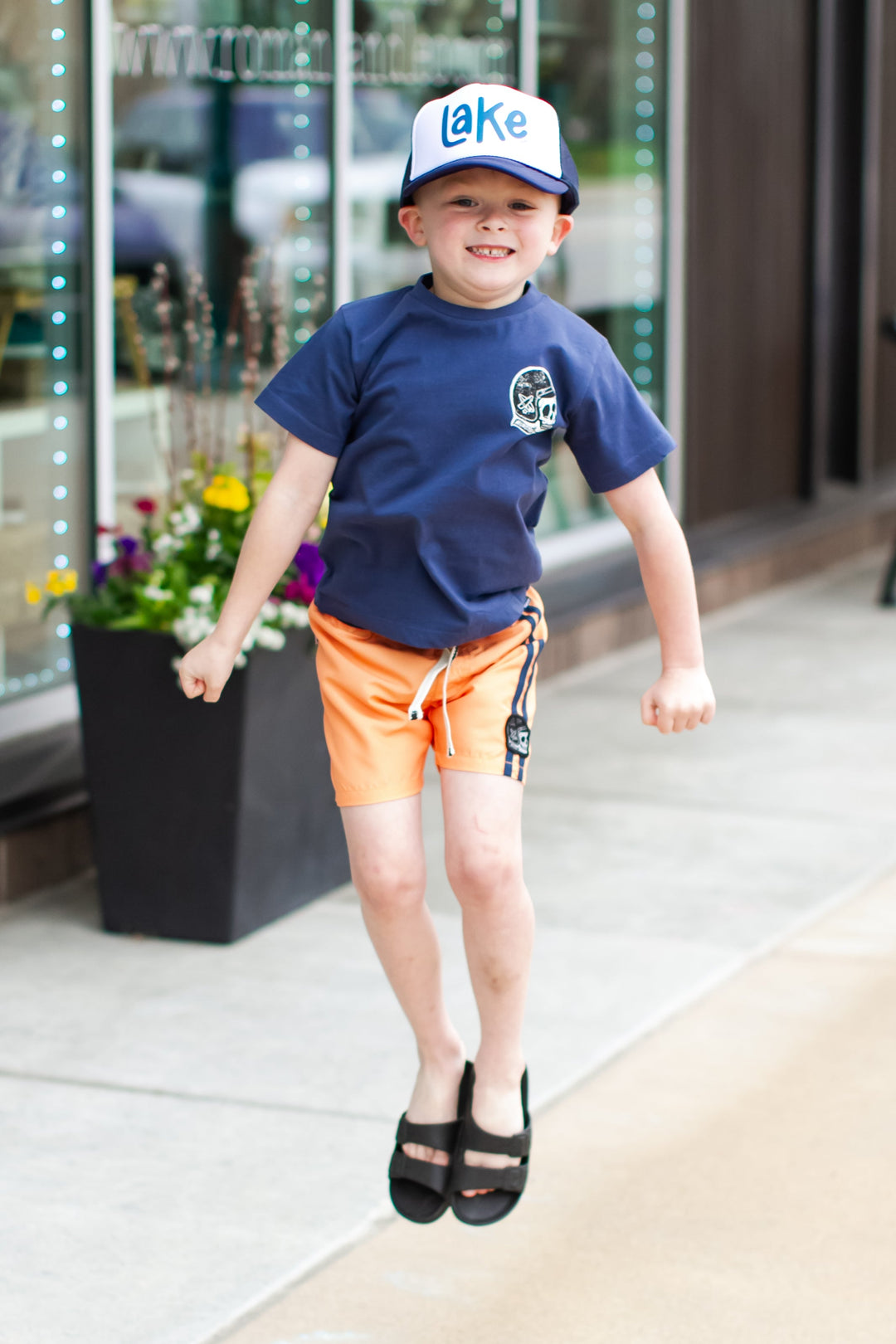 Munster Kids - Blaze Board Shorts in Peach