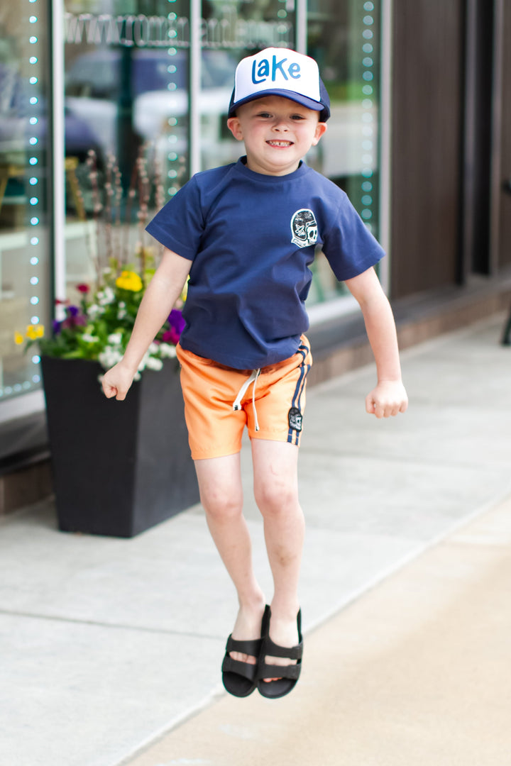 Munster Kids - Blaze Board Shorts in Peach