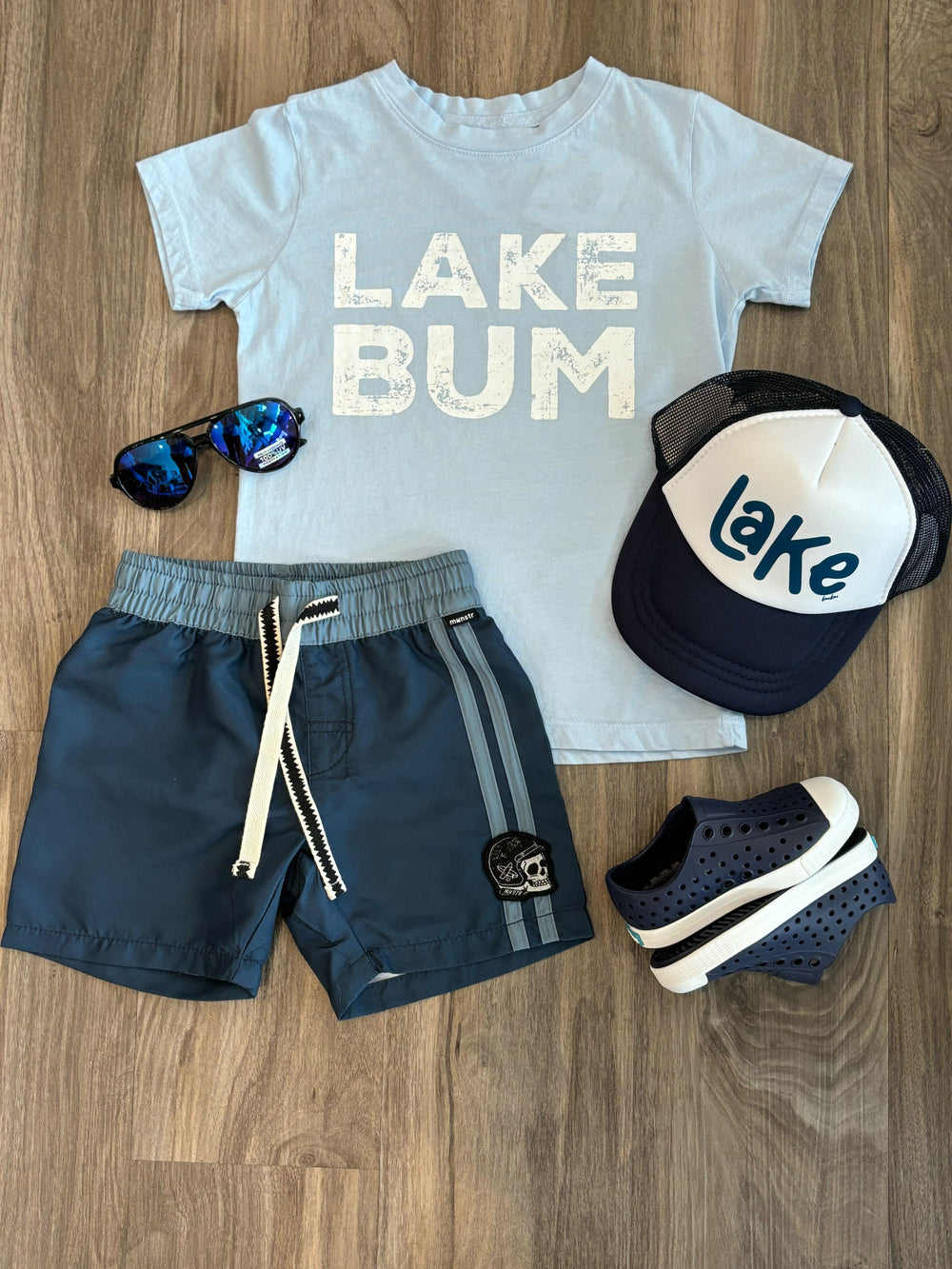 Lake Bum outfit toddler boy