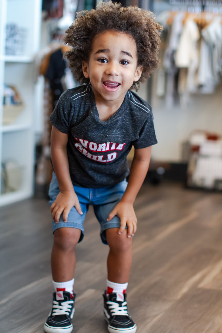 SILAS - Favorite Child Tee in Charcoal