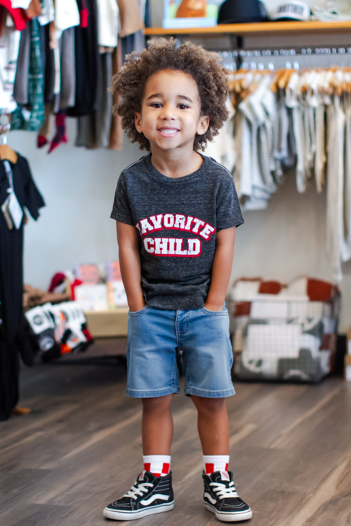 SILAS - Favorite Child Tee in Charcoal