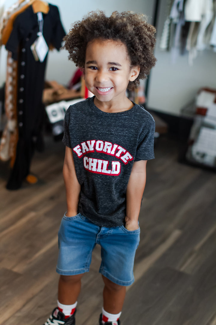 SILAS - Favorite Child Tee in Charcoal
