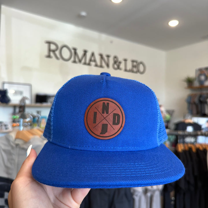 IND boys snapback hat royal blue