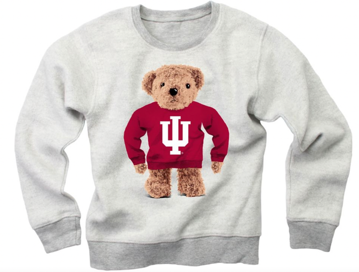 Toddler boys IU Hoosiers Teddy Bear sweatshirt