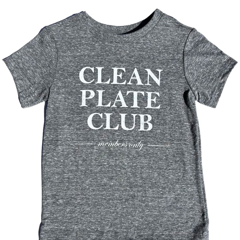 Kids Clean Plate Club tshirt