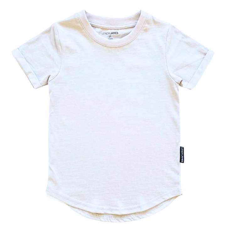 Lenox James - Basic Tee in White (12-18mo, 5T)