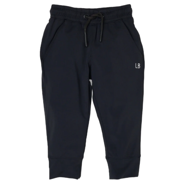 Little Bipsy black athletic joggers