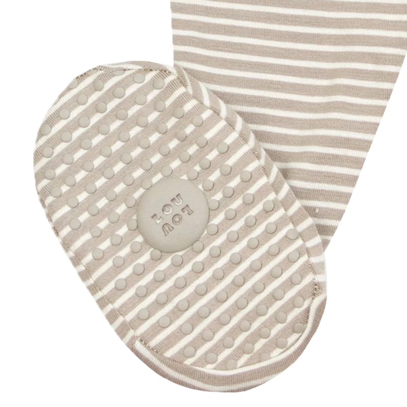 Lou Lou & Co Baby Banks tank micro stripe zip footie grips