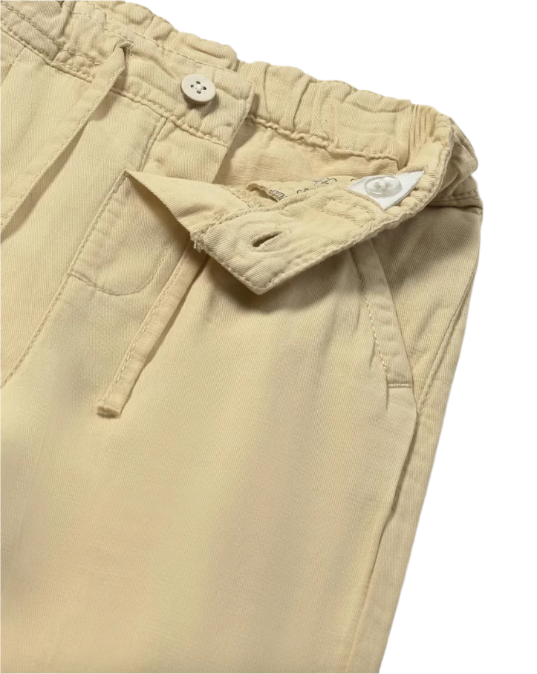 Mayoral baby boy linen pants biscuit