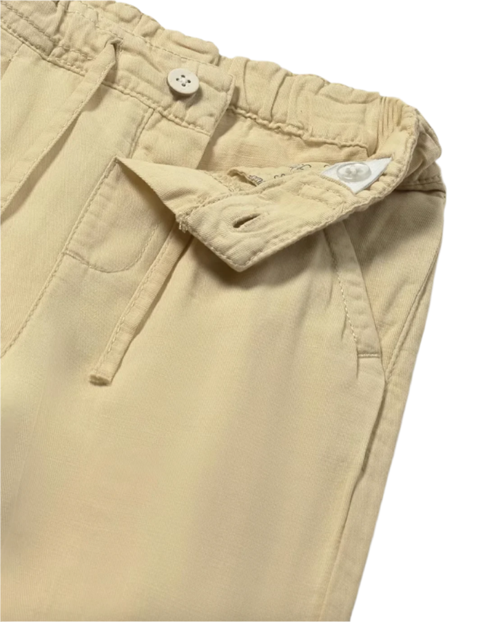 Mayoral baby boy linen pants biscuit