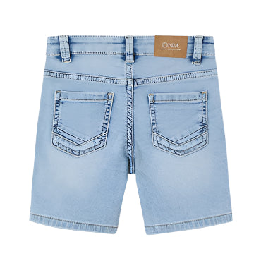 Mayoral light blue denim shorts back