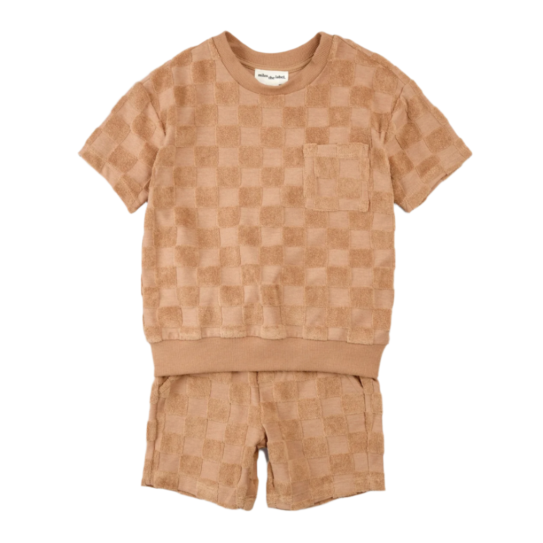 Miles the Label two piece checkered set