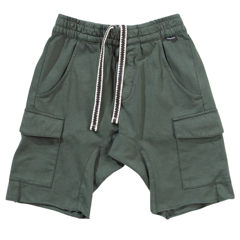 Munster Kids rugby cargo shorts green