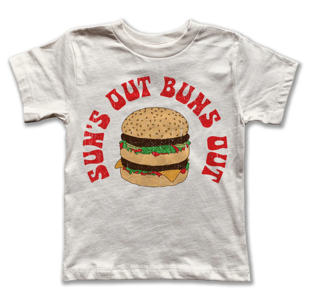 Rivet Kids - Sun's Out Buns Out Tee in Natural