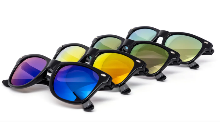 Kids reflective wayfarer sunglasses