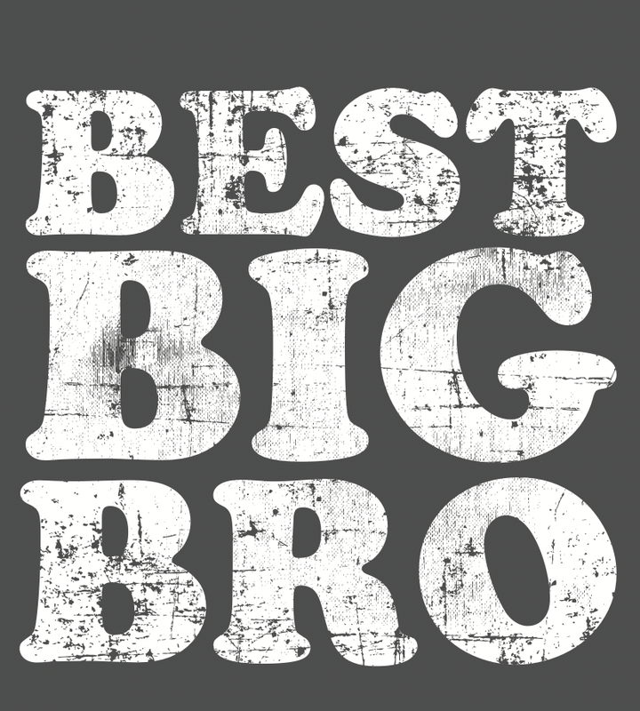 SILAS - Best Big Bro Tee in Charcoal