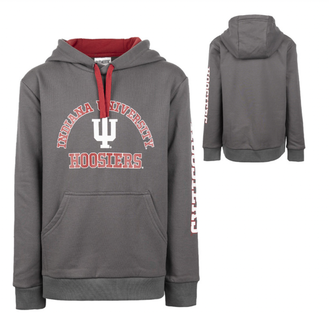 Authentic Brand - Indiana University Hoodie in Dark Grey (5T)