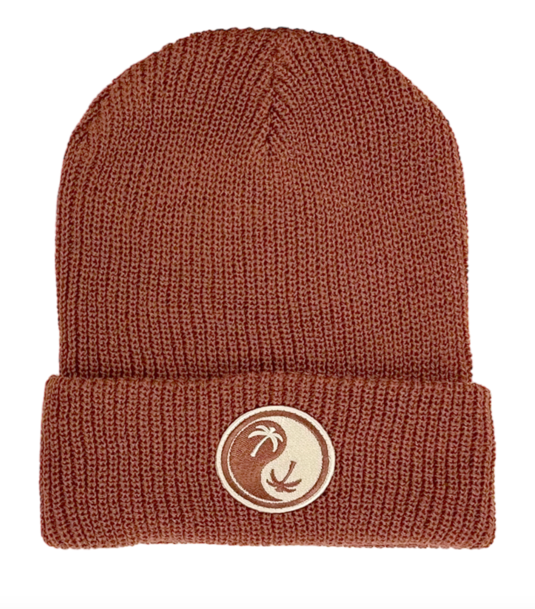 Tiny Whales - Palm Dreams Beanie in Redwood