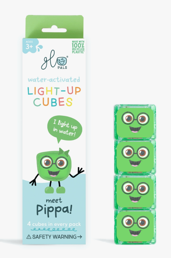Glo Pals - Water Activated Light Up Cubes in Green